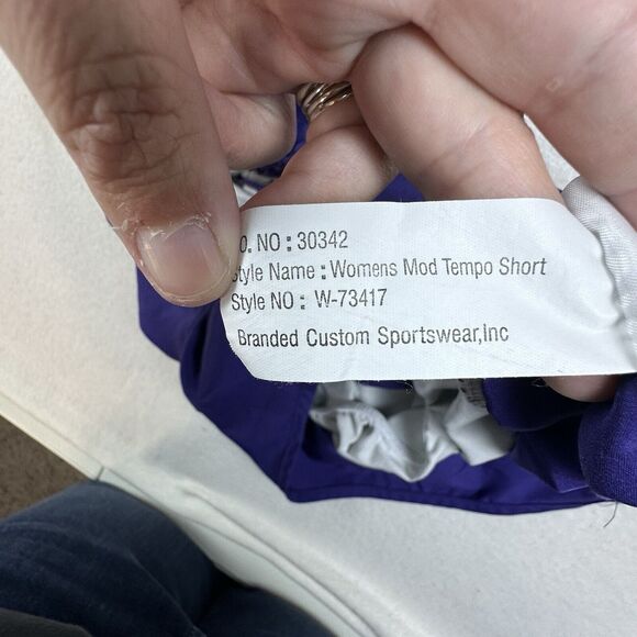 Nike Shorts Womens Size Medium Purple Linfield University Lined Running Shorts - Picture 12 of 13